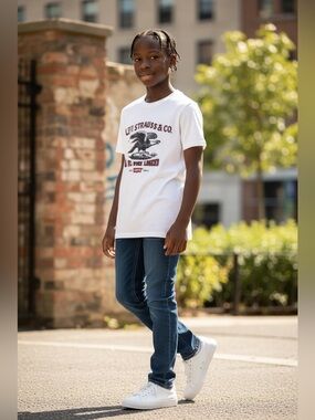 Levi's White Graphic Kids T-Shirt NWT